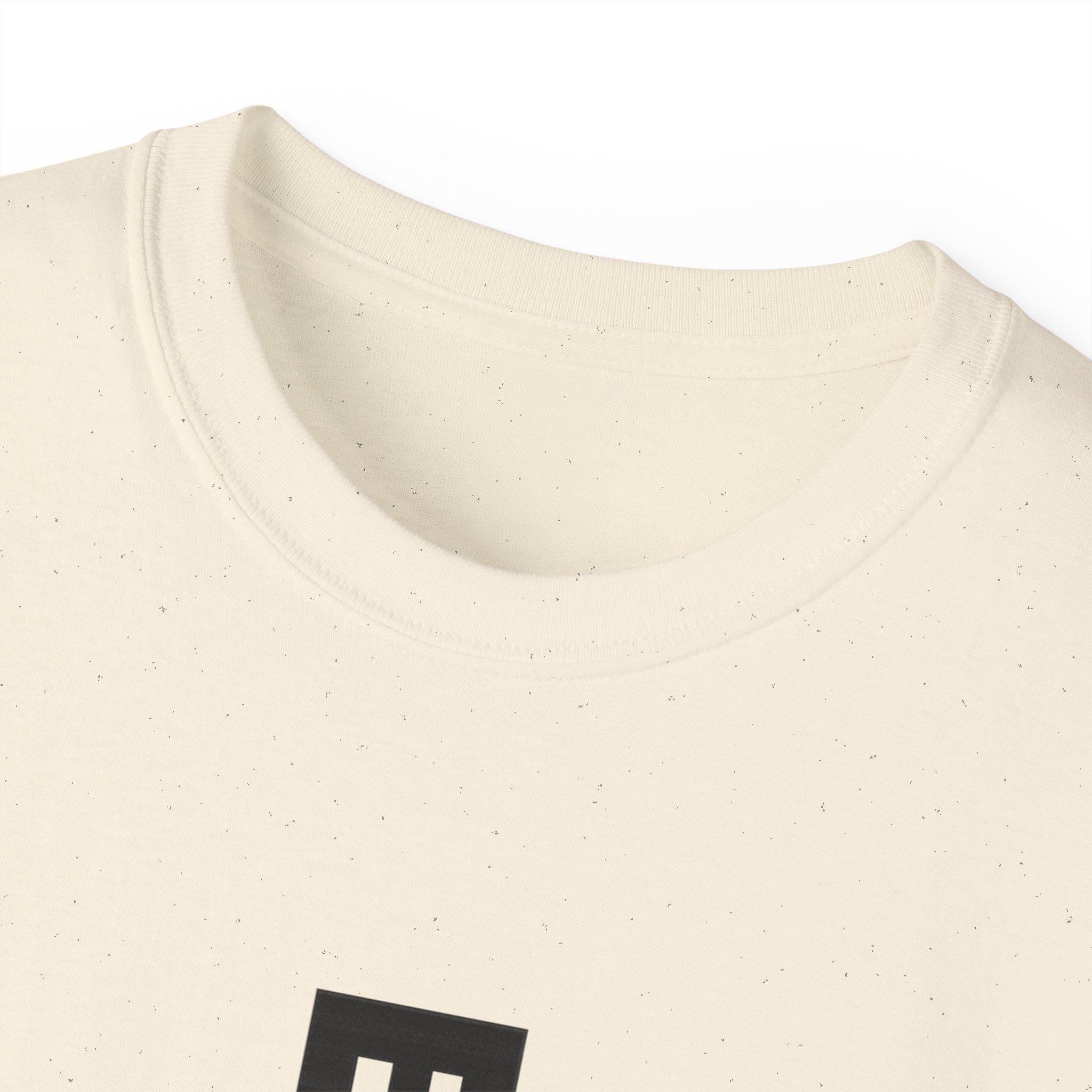 Vertical 'EVOIR' Logo Tee — Minimalist Graphic Cotton T-Shirt