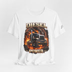 Diesel Power Truck Tee — Flame Semi Truck Graphic Shirt