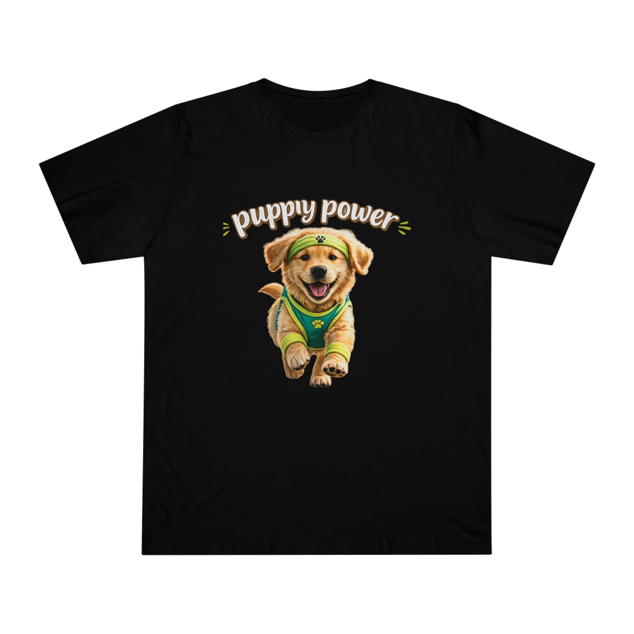 Puppy Power T-Shirt — Cute Golden Retriever Puppy Graphic Tee