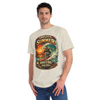 Endless Summer Surf T-Shirt — "Ride or Die Stay Wild" Retro Beach Tee