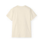 Vertical 'EVOIR' Logo Tee — Minimalist Graphic Cotton T-Shirt