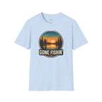 Gone Fishin' Sunset T-Shirt – Vintage Fishing Graphic Tee