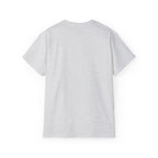 Vertical 'EVOIR' Logo Tee — Minimalist Graphic Cotton T-Shirt