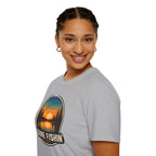 Gone Fishin' Sunset T-Shirt – Vintage Fishing Graphic Tee