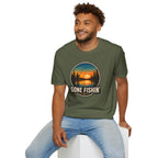 Gone Fishin' Sunset T-Shirt – Vintage Fishing Graphic Tee
