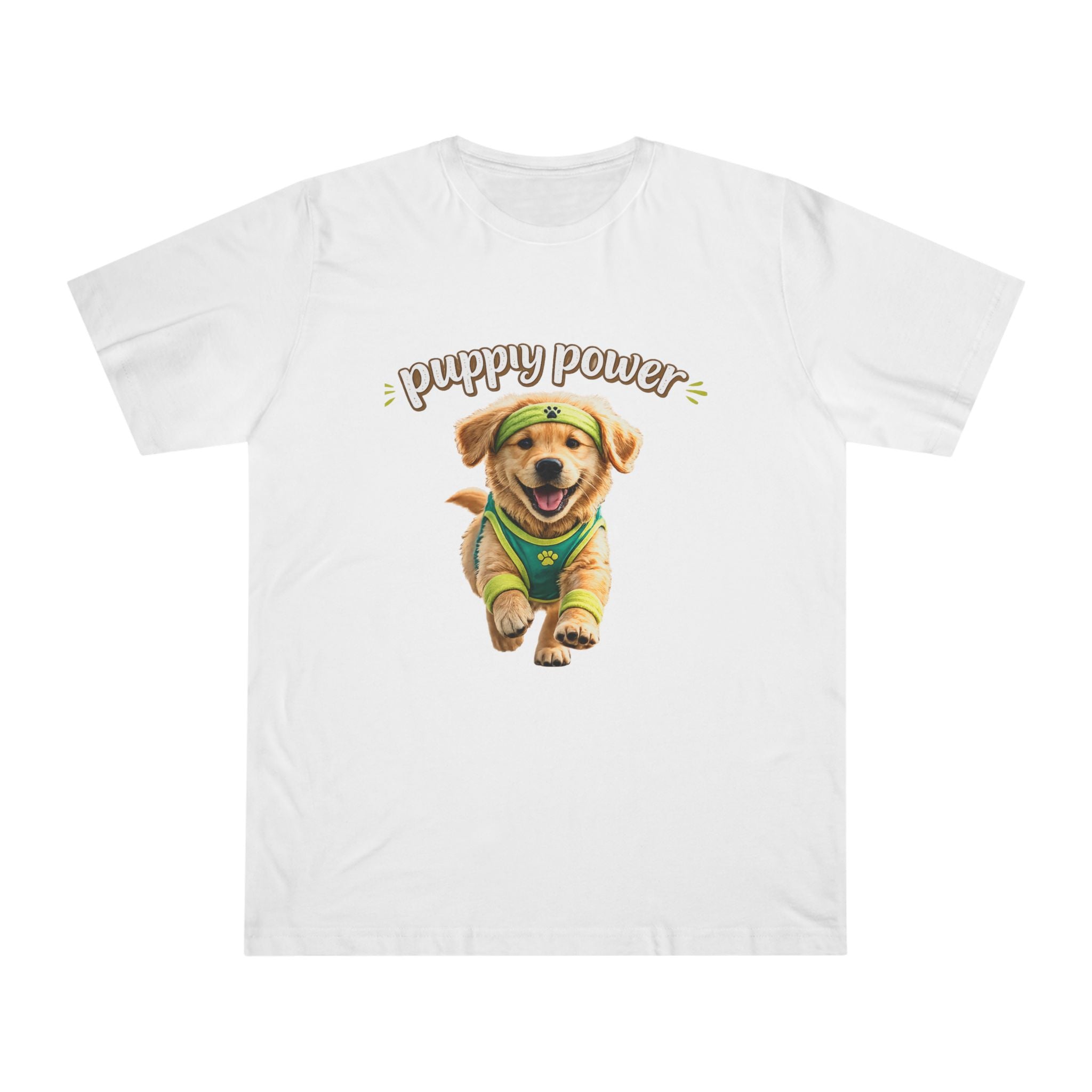 Puppy Power T-Shirt — Cute Golden Retriever Puppy Graphic Tee