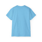 Vertical 'EVOIR' Logo Tee — Minimalist Graphic Cotton T-Shirt