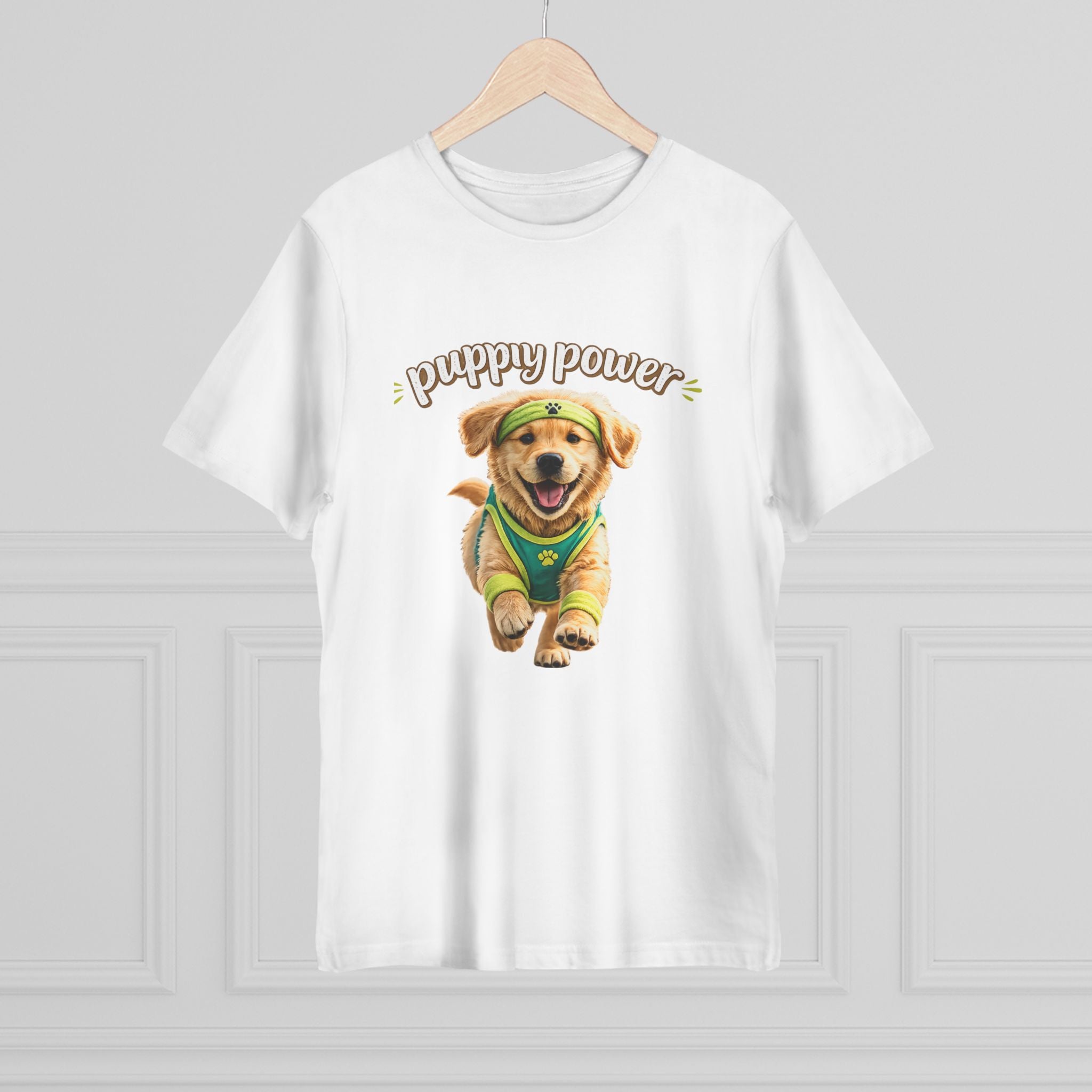Puppy Power T-Shirt — Cute Golden Retriever Puppy Graphic Tee