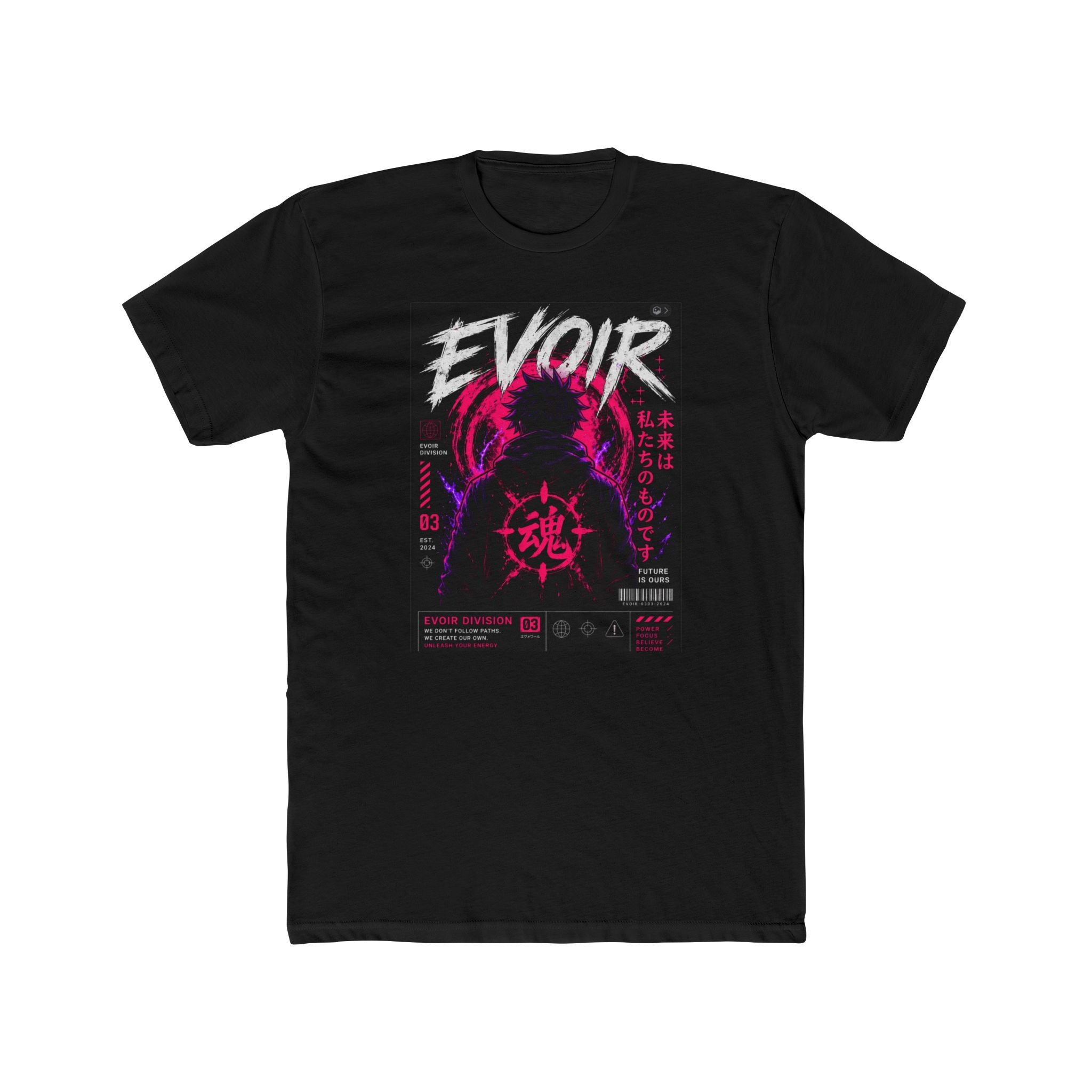 Evair Electric Anime Tee – Cyberpunk Demon Graphic T-Shirt