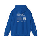 Hoodie — Minimal White Label Back-Print Hooded Sweatshirt