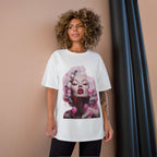 Retro Glam Marilyn Graphic T-Shirt — Pink Pinup Art Tee