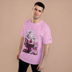 Retro Glam Marilyn Graphic T-Shirt — Pink Pinup Art Tee