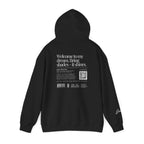 Hoodie — Minimal White Label Back-Print Hooded Sweatshirt