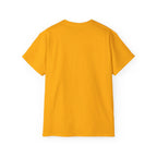 Vertical 'EVOIR' Logo Tee — Minimalist Graphic Cotton T-Shirt