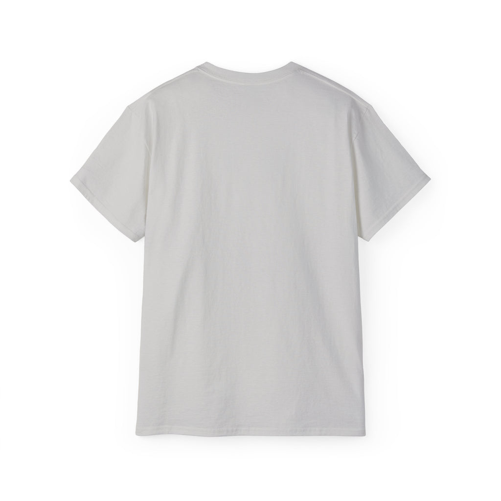 Vertical 'EVOIR' Logo Tee — Minimalist Graphic Cotton T-Shirt