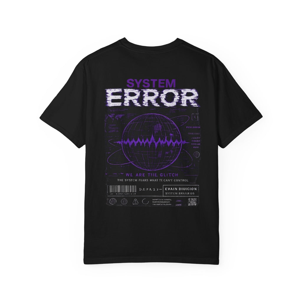 System Error T-Shirt — EVOIR Glitch Statue Graphic Tee