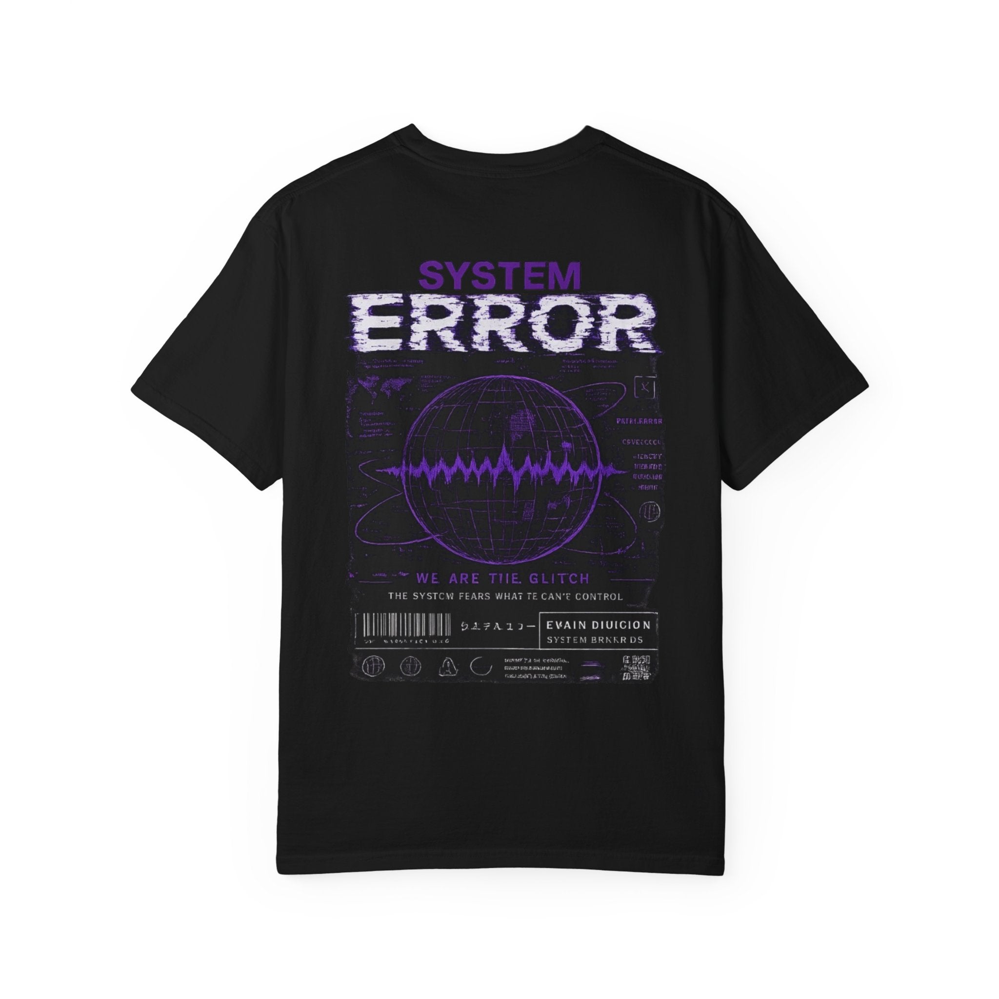 System Error T-Shirt — EVOIR Glitch Statue Graphic Tee