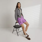 Evoir Graphic Sweat Shorts — Minimal Tech Logo Fleece Lounge Shorts