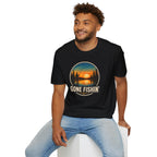Gone Fishin' Sunset T-Shirt – Vintage Fishing Graphic Tee