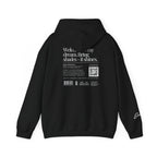 Hoodie — Minimal White Label Back-Print Hooded Sweatshirt