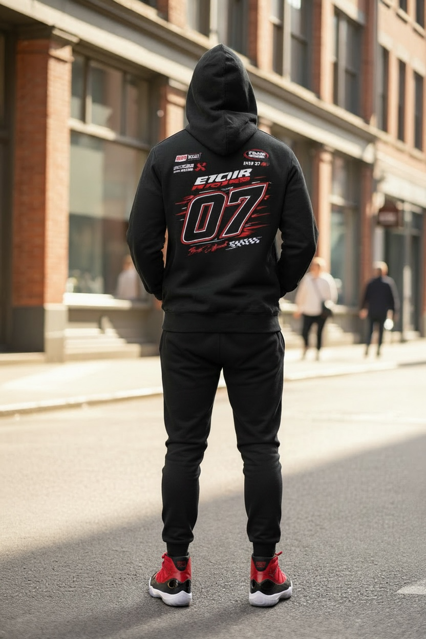 Full Throttle Racing Hoodie — Evoir Racing 07 Graphic Pullover
