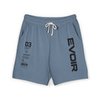 Evoir Graphic Sweat Shorts — Minimal Tech Logo Fleece Lounge Shorts