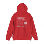Hoodie — Minimal White Label Back-Print Hooded Sweatshirt