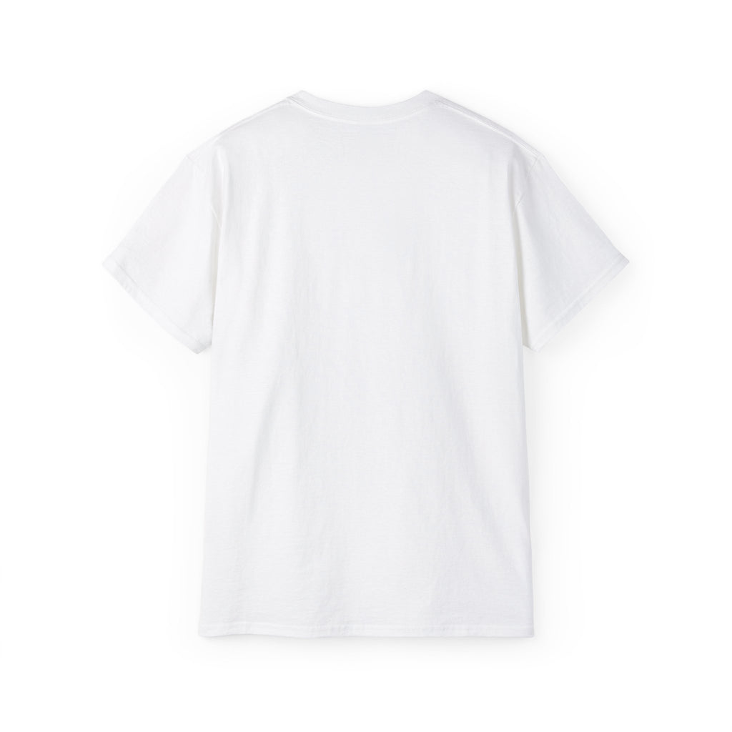 Vertical 'EVOIR' Logo Tee — Minimalist Graphic Cotton T-Shirt