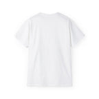 Vertical 'EVOIR' Logo Tee — Minimalist Graphic Cotton T-Shirt