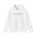Hoodie — Minimal White Label Back-Print Hooded Sweatshirt