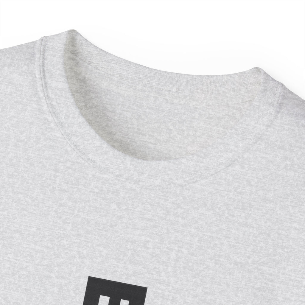 Vertical 'EVOIR' Logo Tee — Minimalist Graphic Cotton T-Shirt