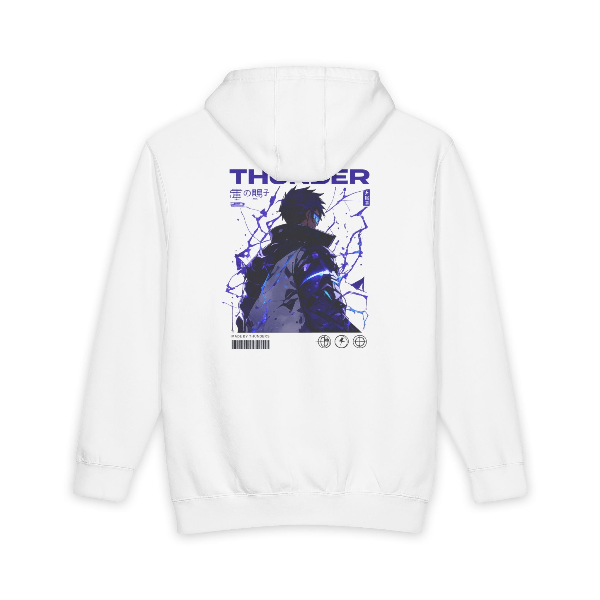 Thunder Anime Hoodie — Electric Cyberpunk Manga Pullover