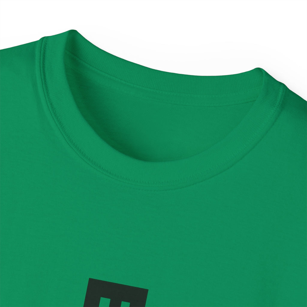 Vertical 'EVOIR' Logo Tee — Minimalist Graphic Cotton T-Shirt