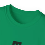 Vertical 'EVOIR' Logo Tee — Minimalist Graphic Cotton T-Shirt